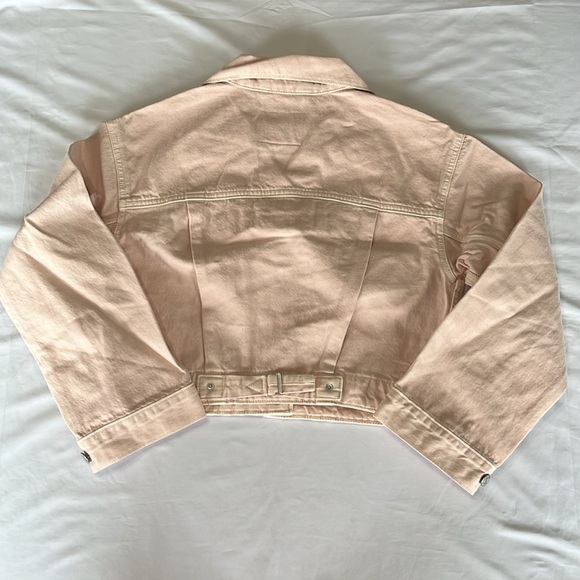 Levis Womens Tailored 90s Trucker Jean Jacket in Pink Mauve NEW - Picture 7 of 12